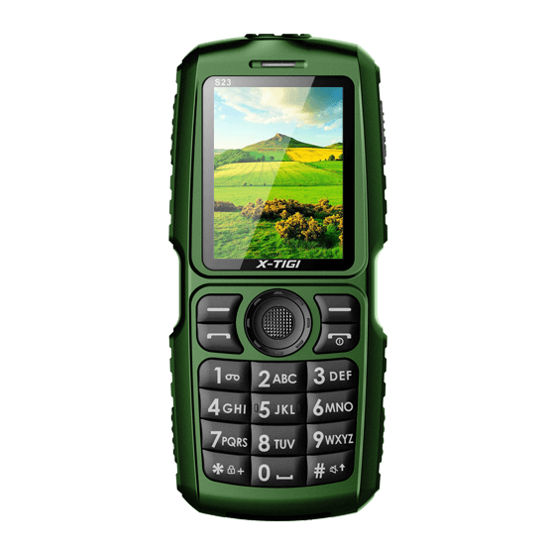 Image sur Téléphone X-TIGI S23 - 2.4" - Dual Sim - 3Mpx - 8Mo/8Mo RAM - 10000mAh - powerbank  -  vert et noir - 13 mois de garantie