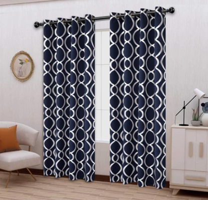 Image de Paire de rideau - vert frisé - 1,33m/2,15m