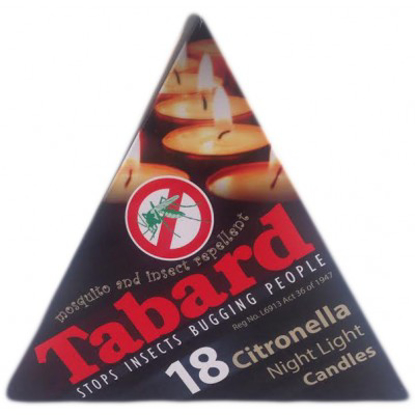 Image de Bougie insecticide parfumee TABARD 20g / pack de 18