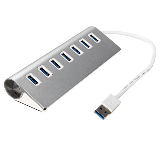 Image sur Adaptateur d'alimentation USB 3.0 HUB 4 7 ports, séparateur USB haute vitesse pour Macbook Pro Air, accessoires PC
