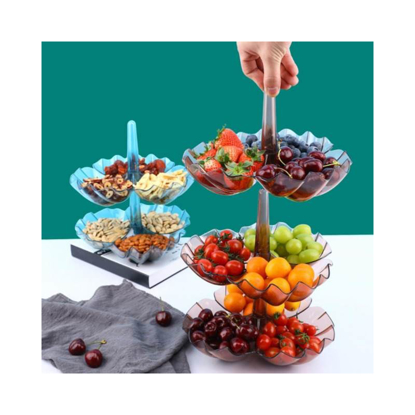 Image de PRESENTATOIRE A FRUIT EN PLASTIQUE SOLIDE- 03 PIÈCES