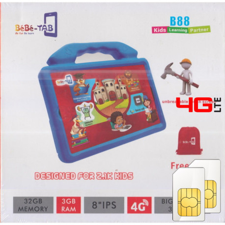 Tablette Incascable Pour Enfant - Bébé TAB B88 - 8" - 32Go/3 Go Ram - 2 ...