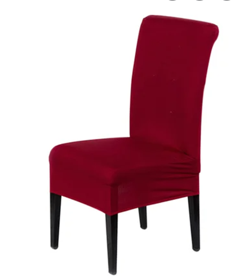 Image sur housse de chaise rouge