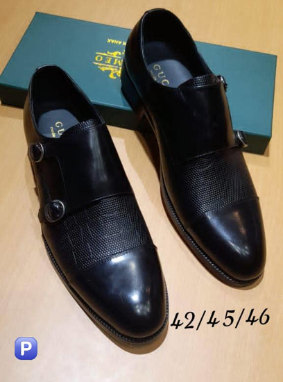 Image sur Chaussures Bouclés de marques super cuir bon prix👣 de couleur noire