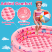 Image sur Piscine gonflable pour bébés, 1 ensemble, piscine ronde de sécurité pour enfants en bas âge, fournitures d'été