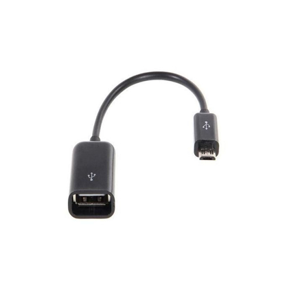 Agrandir l'image de Câble OTG Adaptateur Micro USB Mâle à USB Femelle Pour Android Smartphones - Noir Image de Câble OTG Adaptateur Micro USB Mâle à USB Femelle Pour Android Smartphones - Noir