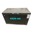 Congélateur coffre FIABTEC  FTCFS-492 - 392 litres - gris - 6 mois garantis - iziway Cameroun 