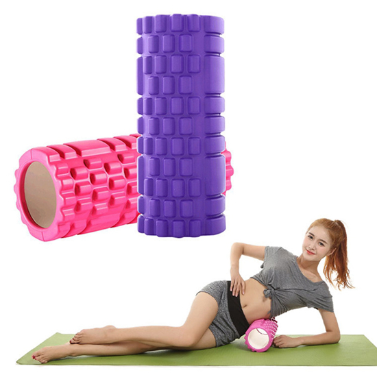 Image sur 33cm rouleau en mousse Fitness Yoga Pilates Yoga pratique dos Muscle Massage rouleau équipement d'entraînement à domicile