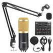 Image sur microphone studio enregistrements kits bm800 microphone à condensateur pour ordinateur alimentation fantôme bm-800 karaoké microphone carte son