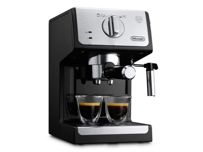 Image de Machine à café expresso classique -  De'Longhi EC3321.R - Argent noir  - 1l -1100W - 3 Mois Garantis