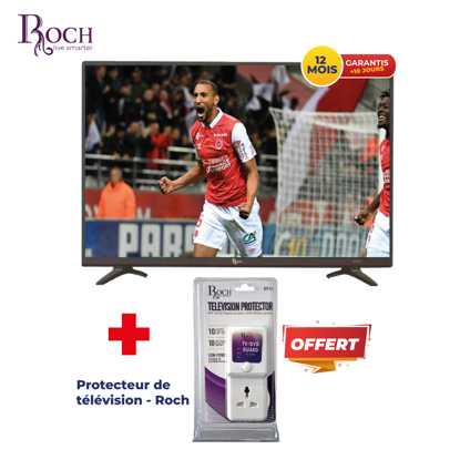 Agrandir l'image de TV LED Numérique 43 Pouces Roch - décodeur & régulateur intégrés - 06 mois garantie Image de TV LED Numérique 43 Pouces Roch - décodeur & régulateur intégrés - 06 mois garantie
