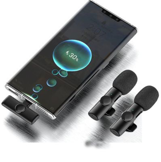 Image sur micro cravate sans fil avec deux micro - iphone