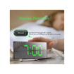 Image sur Horloge Réveil Numérique Incurvé écran LED avec temperature pour bureau chambre et enfant