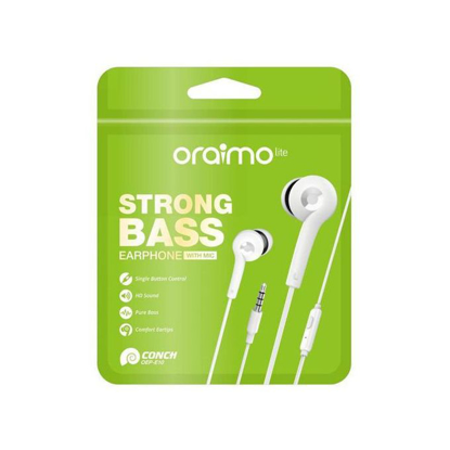 Image de Oraimo Ecouteur Filaire Oraimo Gauche Et Droite - Blanc