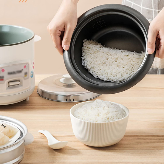 Image sur Cuiseur à riz 2L mini 1-2 personnes stockage dortoir ménager multifonctionnel petit cuiseur à riz