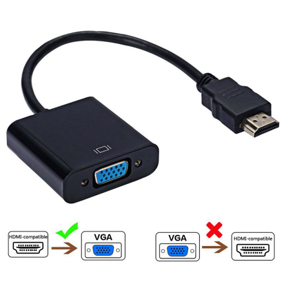 Agrandir l'image de Convertisseur de câble HDMI vers VGA, prise en charge Full HD Image de Convertisseur de câble HDMI vers VGA, prise en charge Full HD