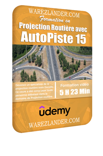 Image sur UDEMY - FORMATION EN PROJECTION ROUTIÈRE AVEC AUTOPISTE 15 -  5 h 35 min
