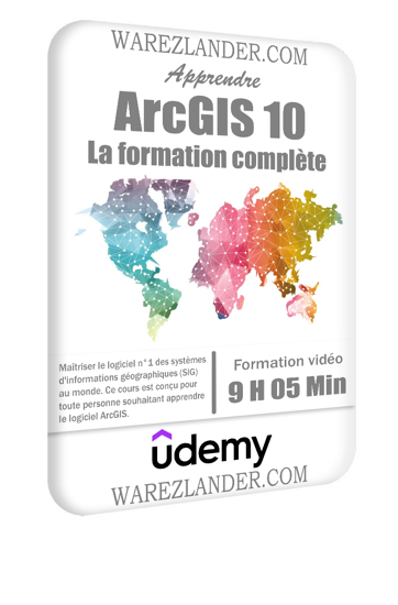 Image sur DVD UDEMY - ARCGIS 10 - LA FORMATION COMPLÈTE - Durée : 9 h 4 min