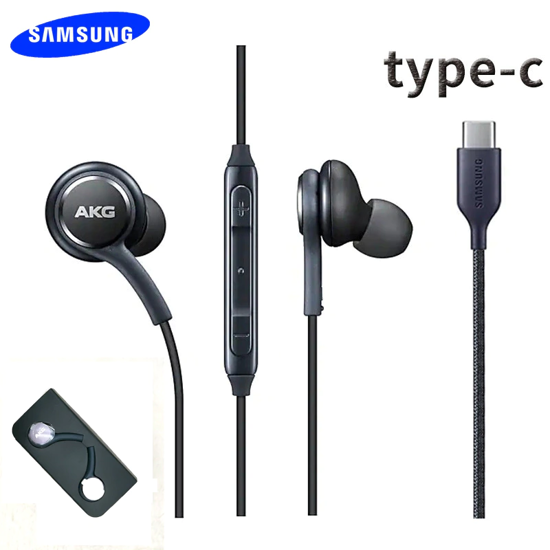 Image sur Écouteurs filaires Samsung Galaxy Note 10+ avec micro et contrôle du volume Casque USB-C pour A90 A80 A60 A8S Note10 pro