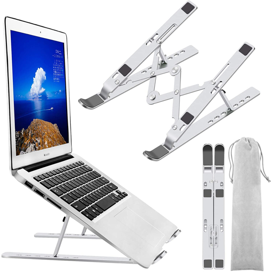 Image sur Support pour ordinateur portable Macbook Pro, pliable, aluminium, réglable