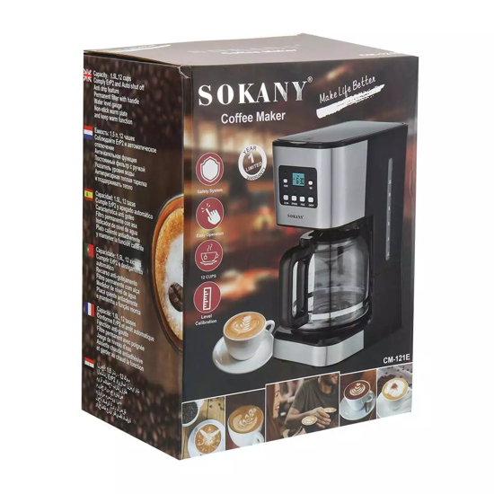 Image sur Machine à café vapeur semi-automatique pour expresso, cappuccino, latte, 220V, 12 tasses