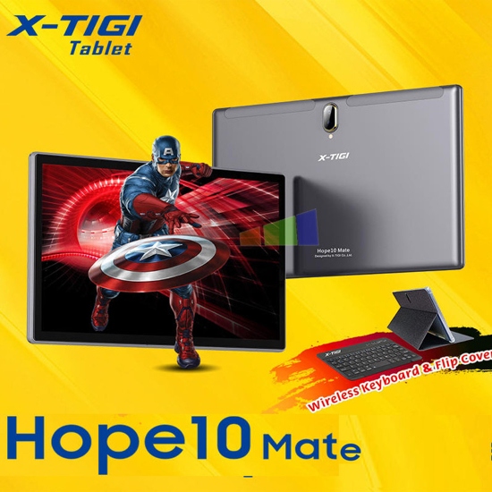 Image sur Tablette X-TIGI Hope 10 Mate  - 32Go/2Go - 10.1" -  5Mp - 6000mAh - Dual Sim - gris - 12 mois garantis
