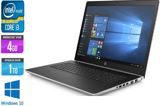 Image sur HP ProBook - Intel Core i3 - 2,40 GHz, mémoire de 4 Go, disque dur de 1000 Go, écran de 15", Windows 7  4eme génération reconditionné