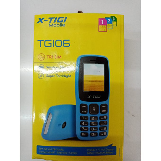 Image sur TG106  X-Tigi - 03 Sim - 1.77" -  1000mAh - téléphone -  Wireless FM Radio  - Super Torchlight  - Noir - 13 mois de garantie