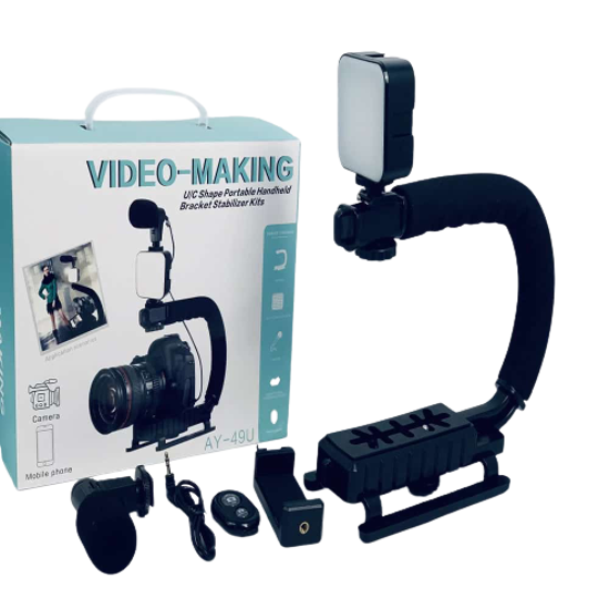 KIT DE VLOGGING VideoMaking AY 49U TRÉPIED SUPPORT DE TÉLÉPHONE
