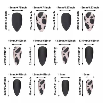 Image de Faux Ongles Avec Colle - Lot De 24 pièces