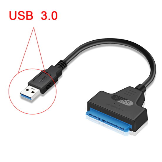 Image sur Câble Adaptateur Usb Sata 3/Usb 3.0 pour Disques Durs Ssd 2.5"