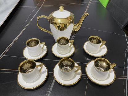 Agrandir l'image de Set 6 tasses a cafe + carafe Image de Set 6 tasses a cafe + carafe