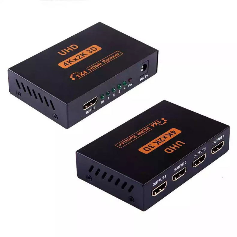 Répartiteur HDMI 4K 1 Entrée 4 Sorties | Splitter 1x4 Pour PC, TV, Projecteur - EDID HDCP HDR