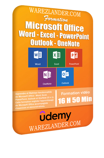 Image sur FORMATION UDEMY - MICROSOFT OFFICE 5 IN 1 WORD-EXCEL-POWERPT-OUTLOOK-ONENOTE 2021 MP4