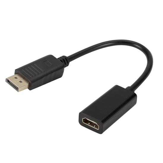 Image sur Convertisseur DP vers HDMI câble Compatible DisplayPort stable vers Transmission par câble pour Macbook Pro Air projecteur caméra TV ordinateur