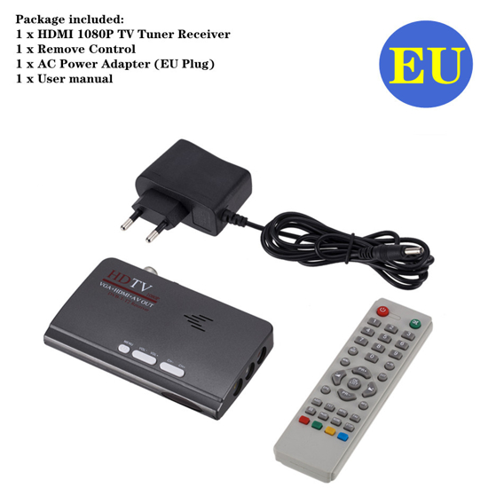 Image sur Récepteur Satellite numérique DVB-T/Tuner TV Standard DVB T/T2 TV Box VGA AV CVBS 1080P HDMI HD avec télécommande
