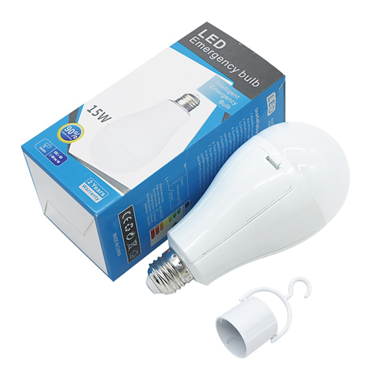 Image sur Ampoules LED E22 USB 15W Ampoule LED rechargeable d'urgence avec batterie 18650 1200mAh