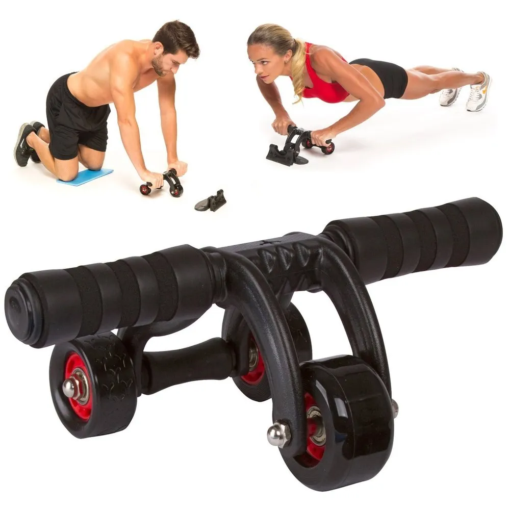 Roue Abdominale Avec Support Coude Et Minuterie – Entraînement Abdos, Dos, Bras – Design Auto-freinant Sécurisé