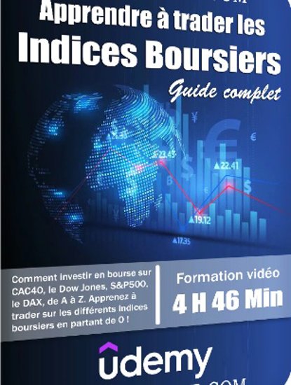 Image sur DVD Udemy – Apprendre à trader les Indices Boursiers – Guide complet -4h 46 min.