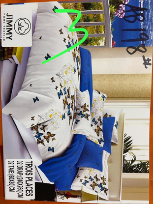 Agrandir l'image de 2Draps 3 Places + 1 Paire De Taies D'Oreillers - Multicolore Image de 2Draps 3 Places + 1 Paire De Taies D'Oreillers - Multicolore