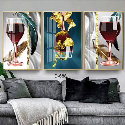 Image de Tableau décoratif d'intérieur -  Verts - 3 en 1