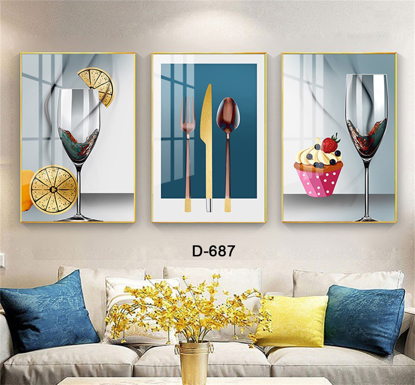 Image de Tableau décoratif d'intérieur -  Verts - 3 en 1 -