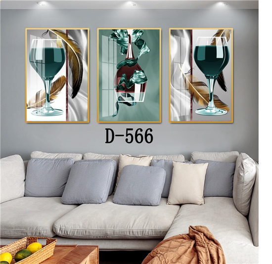 Image sur Tableau décoratif d'intérieur -Cuisine Moderne Décoration  - 3 en 1