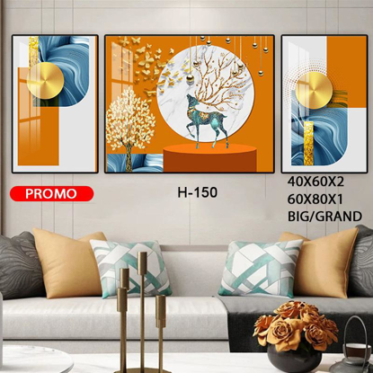 Image de Tableau décoratif d'intérieur -Cuisine Moderne Décoration  - 3 en 1