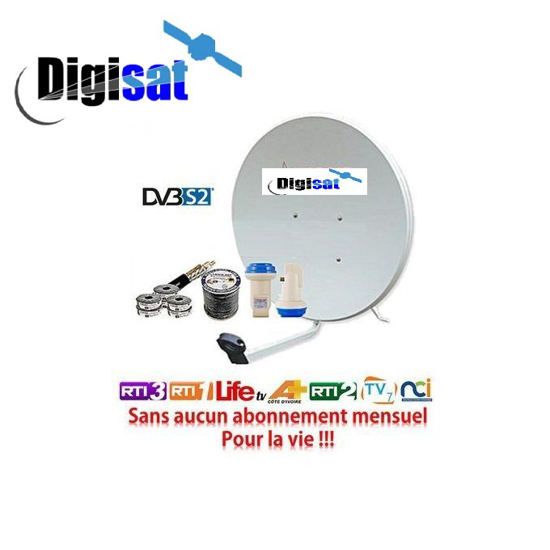 Image sur digiSat Kit Satellite TNT ( Parabole + Câble + LNB )