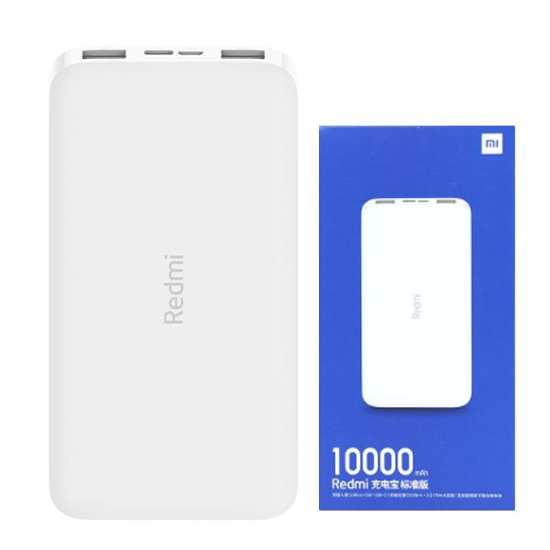 Image sur Batterie Externe Xiaomi Redmi PB100LZM 10000mAh Version Standard - Blanc (06) Mois