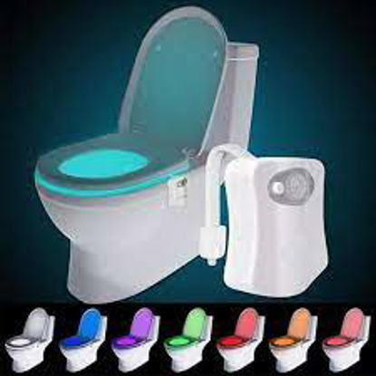 Image de Veilleuse LightBowl   pour cuvette de toilette activée par le mouvement 8 couleurs vives