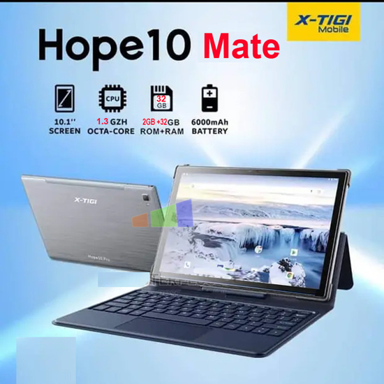 Tablette X-TIGI Hope 10 Mate - 32Go/2Go - 10.1" - 5Mp - 6000mAh - Dual Sim - gris - 12 mois garantis