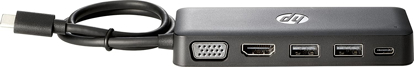 Image de Mini hub HP USB-C vers HDMI, VGA, USB 2.0 et USB-C