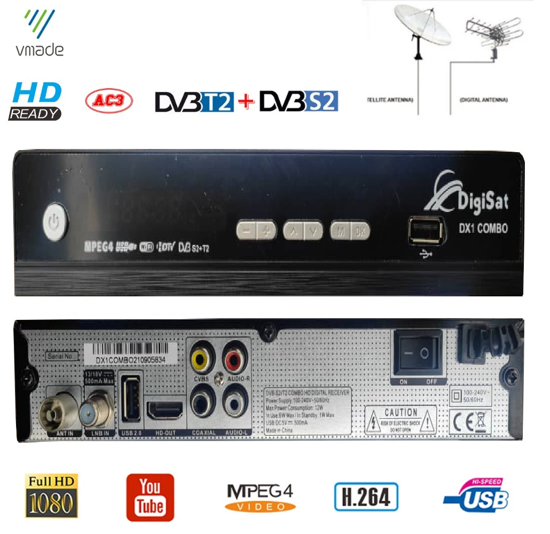 Image sur digiSat Décodeur TNT - SR-HD - USB 2.0/Wifi - 3G - Noir + Chaînes Gratuites